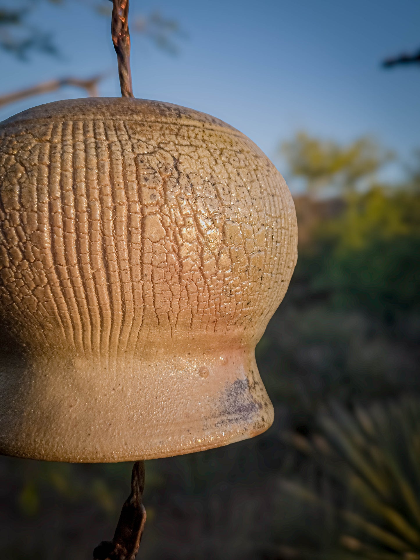 Wood Fire Relic Bell #1 • Fork by Dirt Creature Pottery