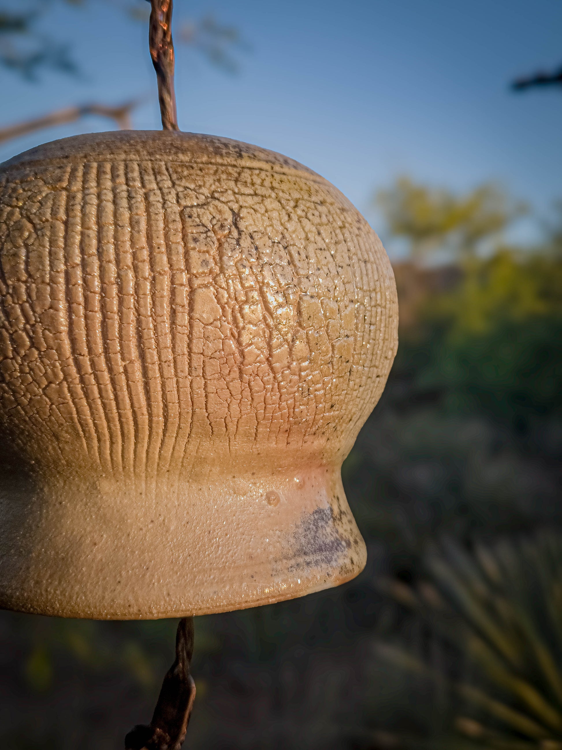 Wood Fire Relic Bell #1 • Fork by Dirt Creature Pottery