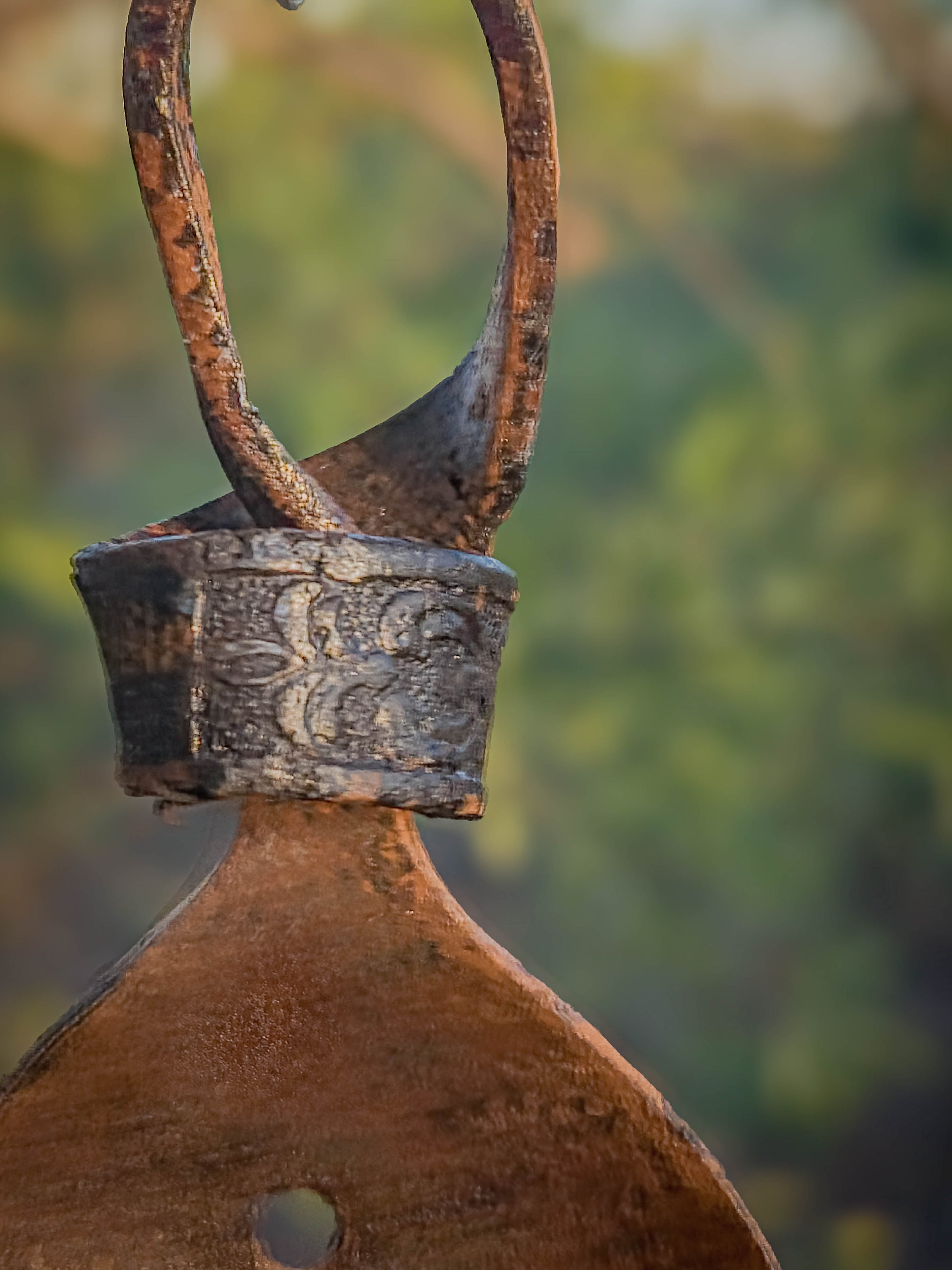 Wood Fire Relic Bell #1 • Fork by Dirt Creature Pottery