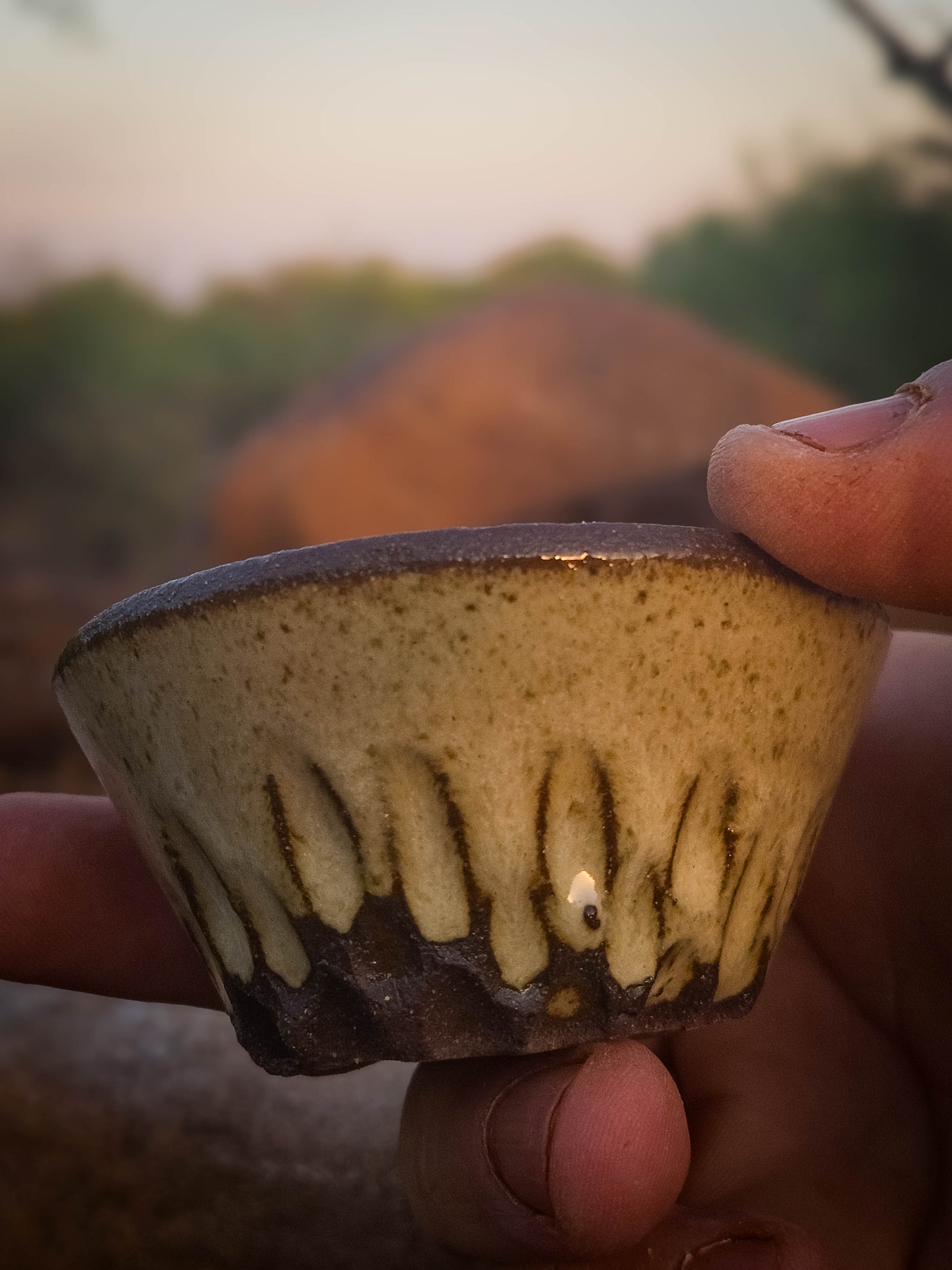 Sacaton Candle Holder by Dirt Creature Pottery