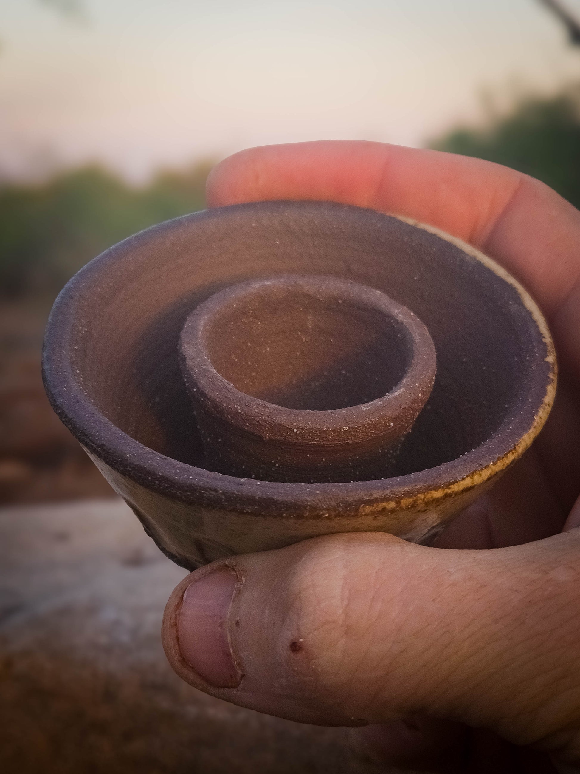 Sacaton Candle Holder by Dirt Creature Pottery