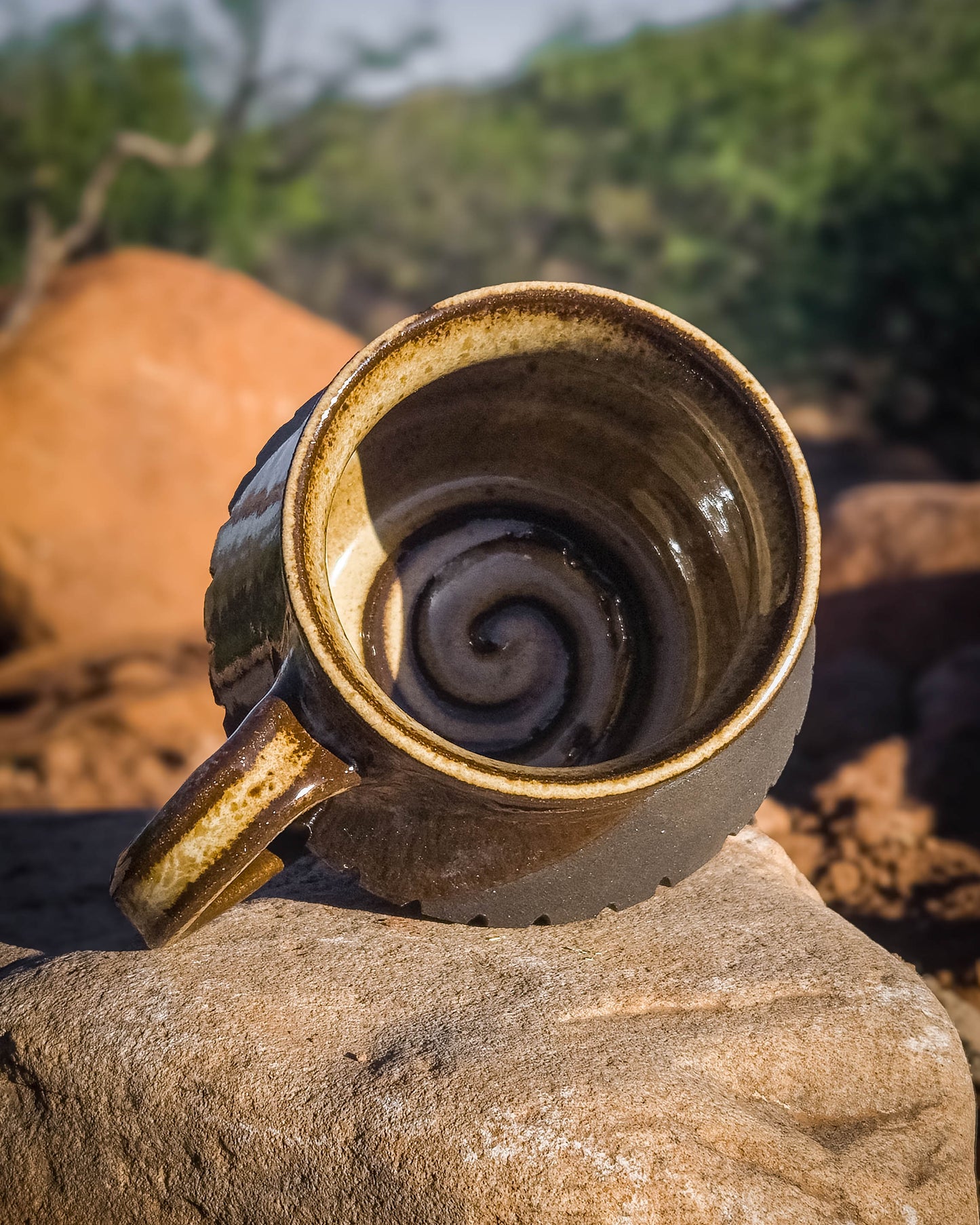 Meditation Mug • Charcoal Black by Dirt Creature Pottery