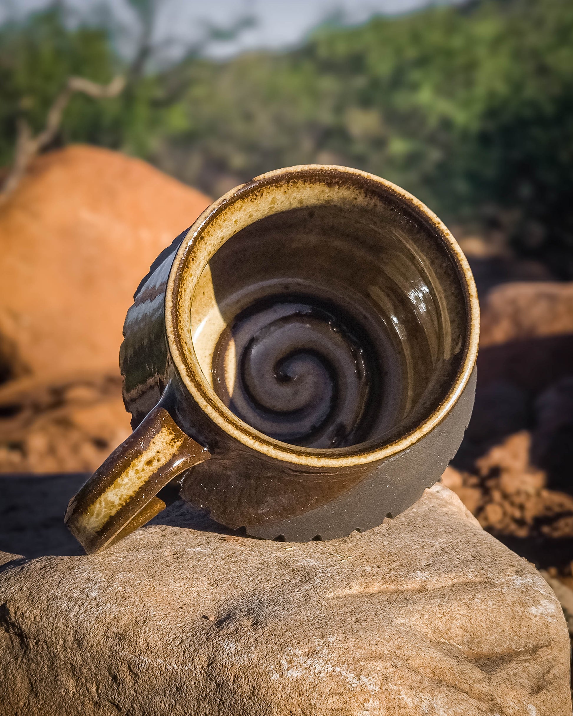 Meditation Mug • Charcoal Black by Dirt Creature Pottery