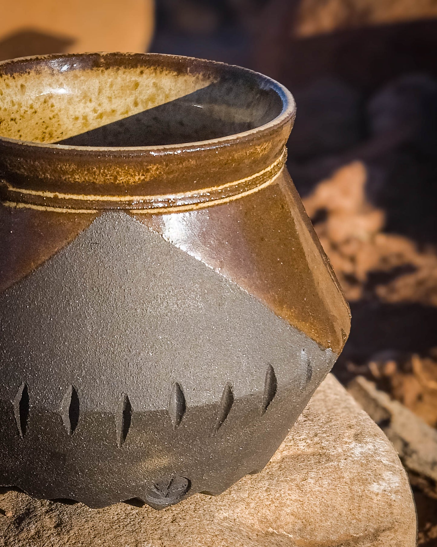 Meditation Mug • Charcoal Black by Dirt Creature Pottery