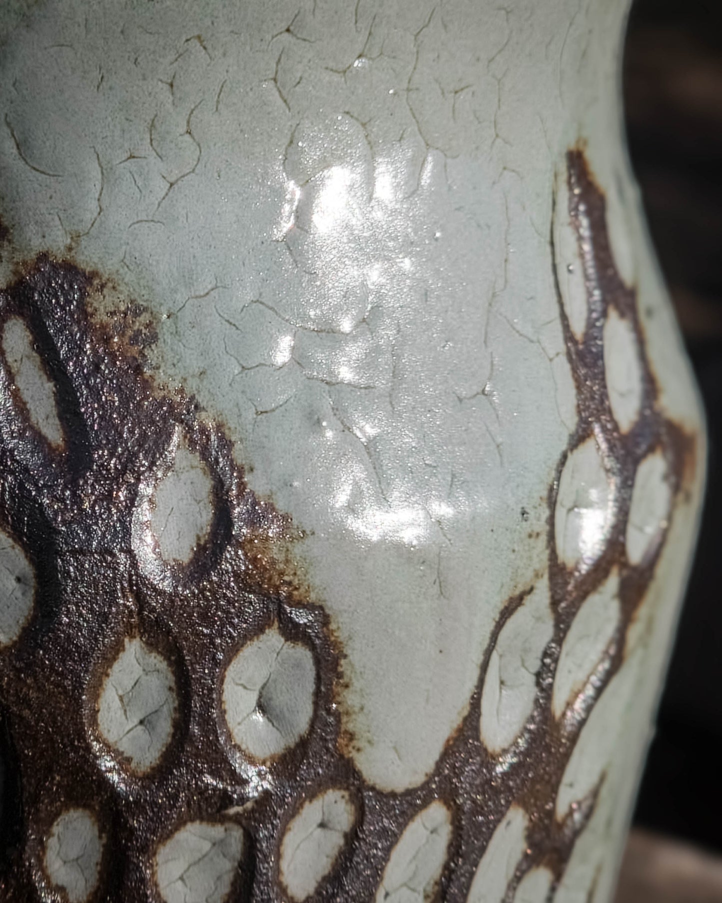 Two-Tone Prickly Pear Mug by Dirt Creature Pottery