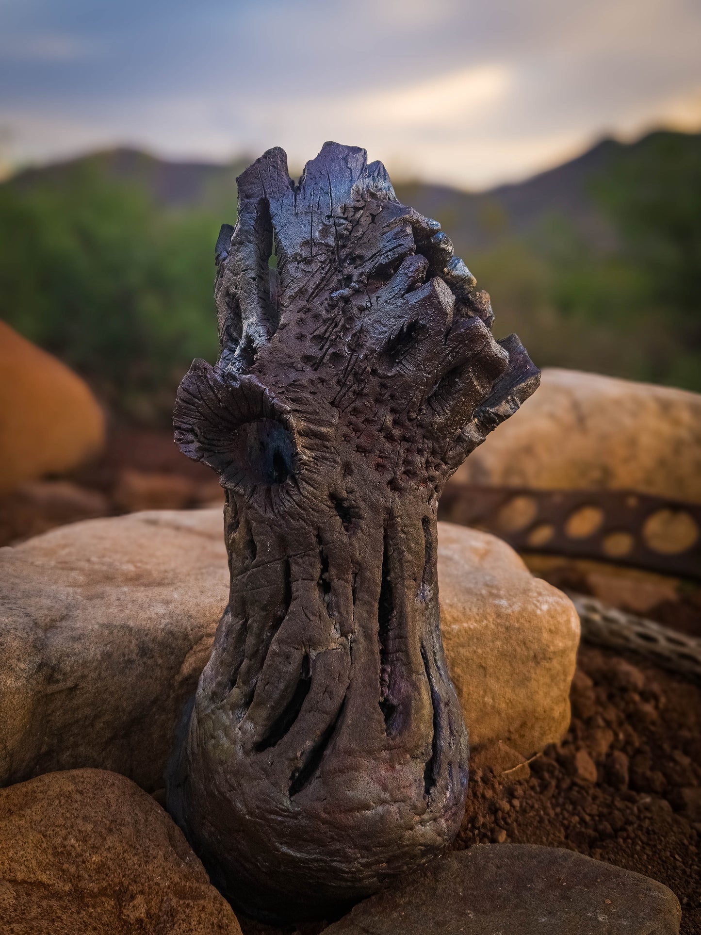 Bones of the Desert • Wall Hanger by Dirt Creature Pottery