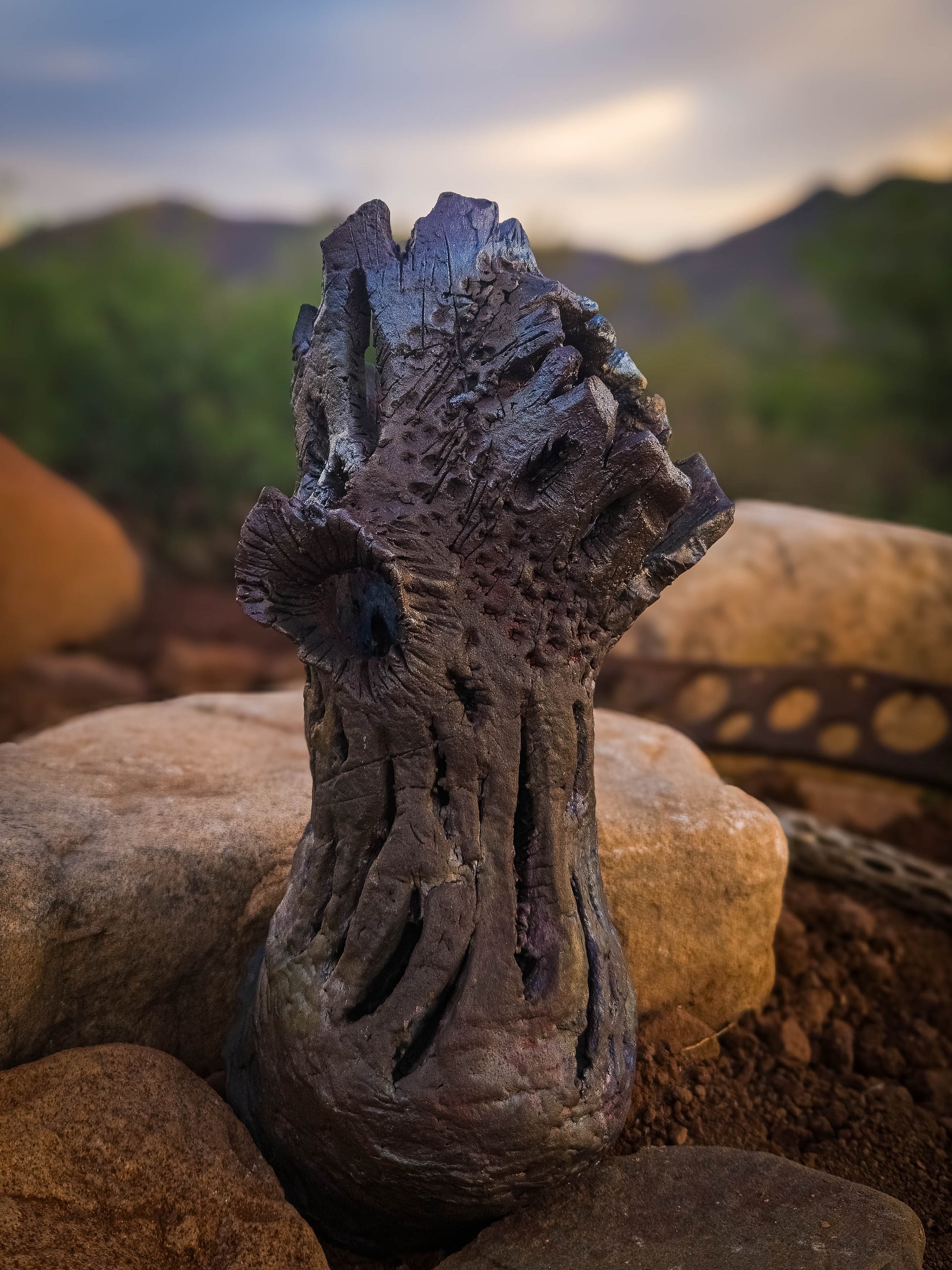 Bones of the Desert • Wall Hanger by Dirt Creature Pottery