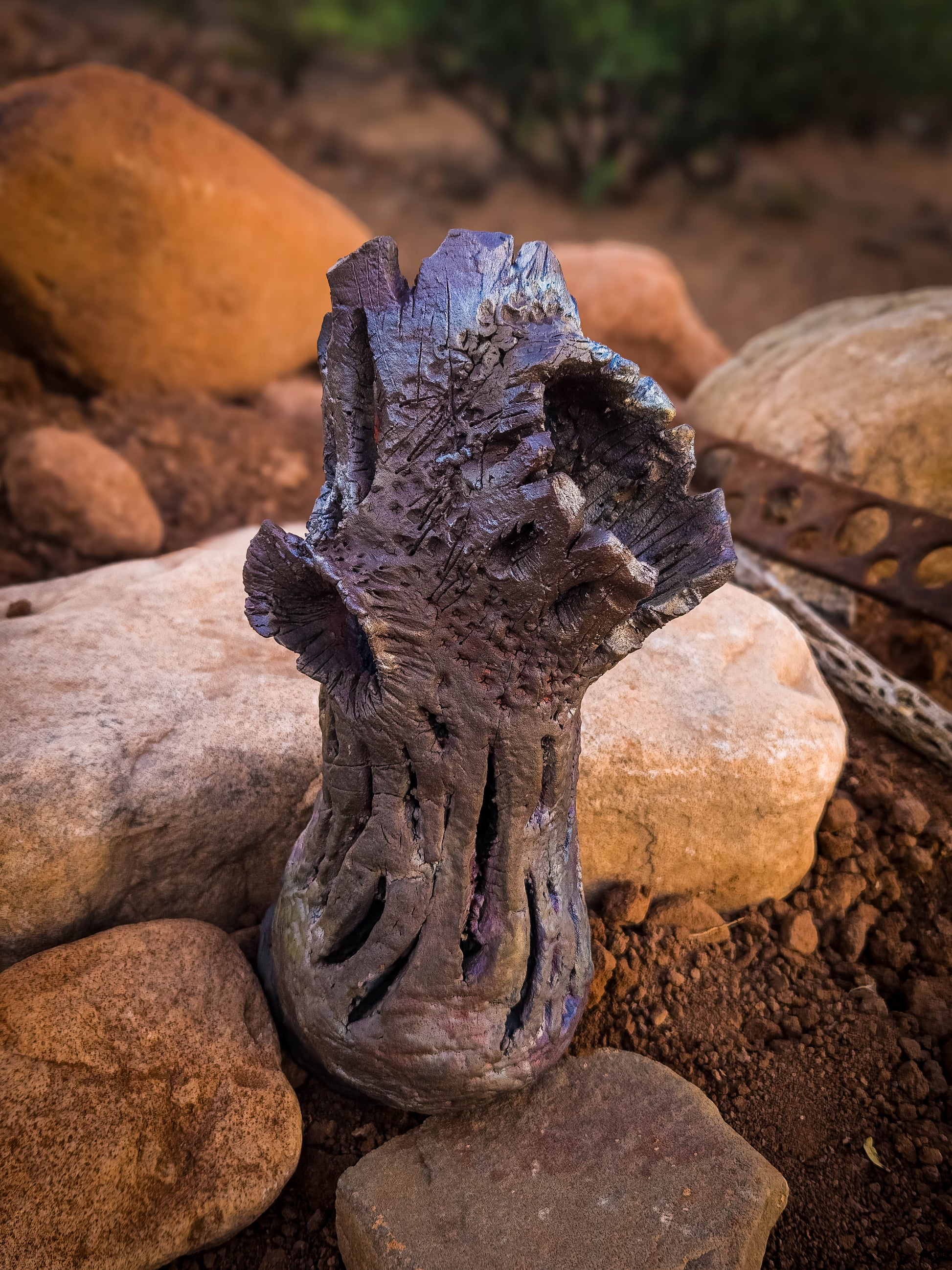 Bones of the Desert • Wall Hanger by Dirt Creature Pottery