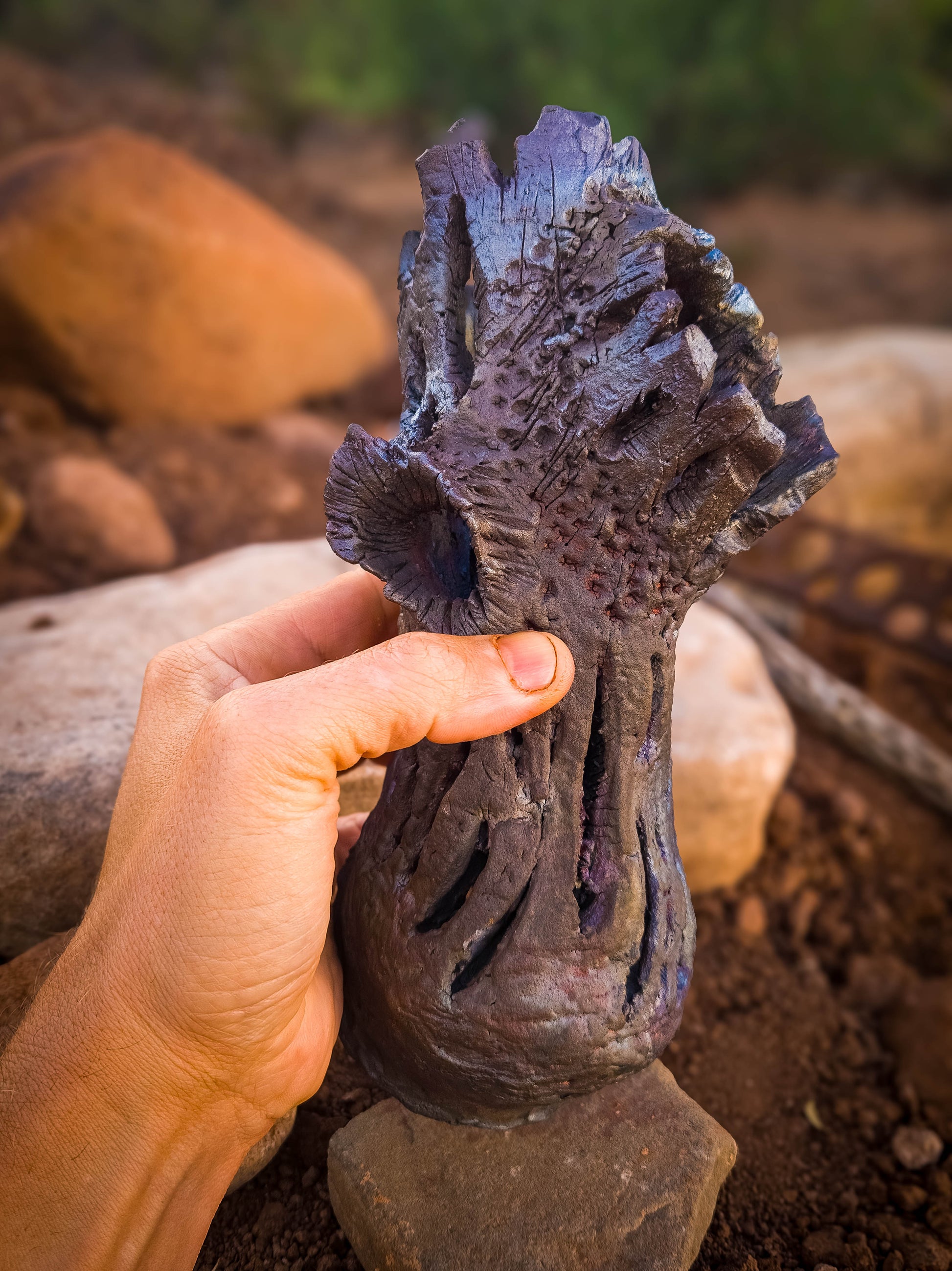 Bones of the Desert • Wall Hanger by Dirt Creature Pottery