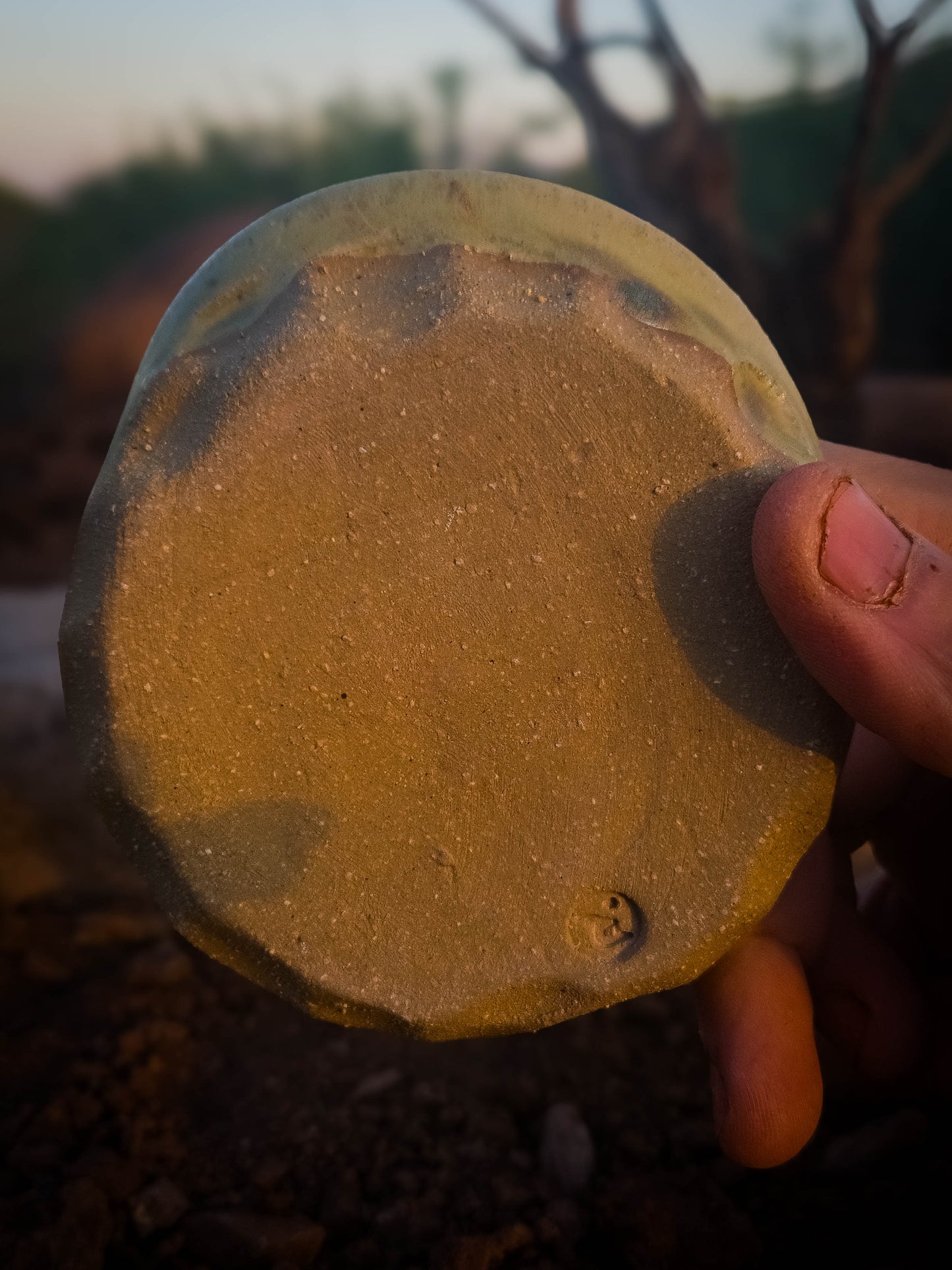 Dusty Sage Spoon Rest by Dirt Creature Pottery