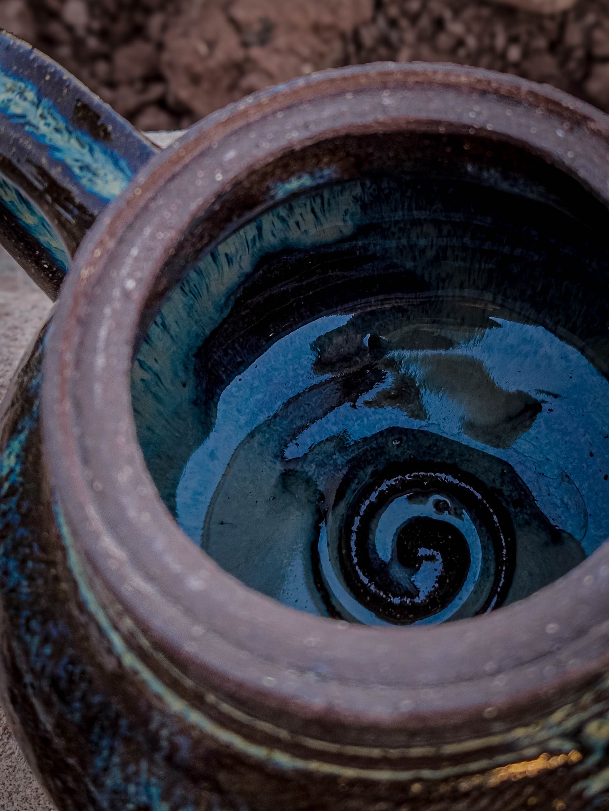 Desert Crackle Teapot #1 by Dirt Creature Pottery