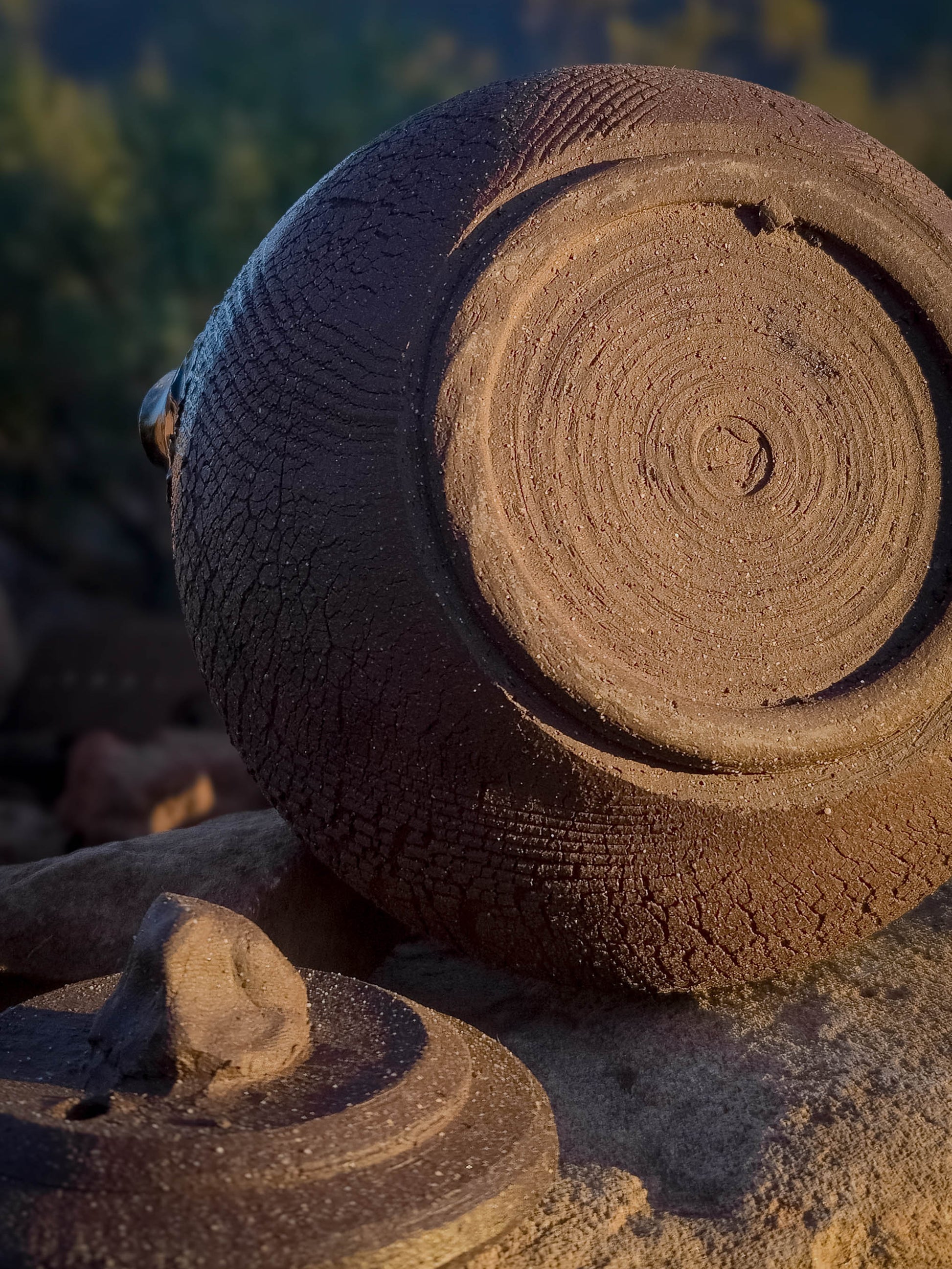 Desert Crackle Teapot #3 by Dirt Creature Pottery