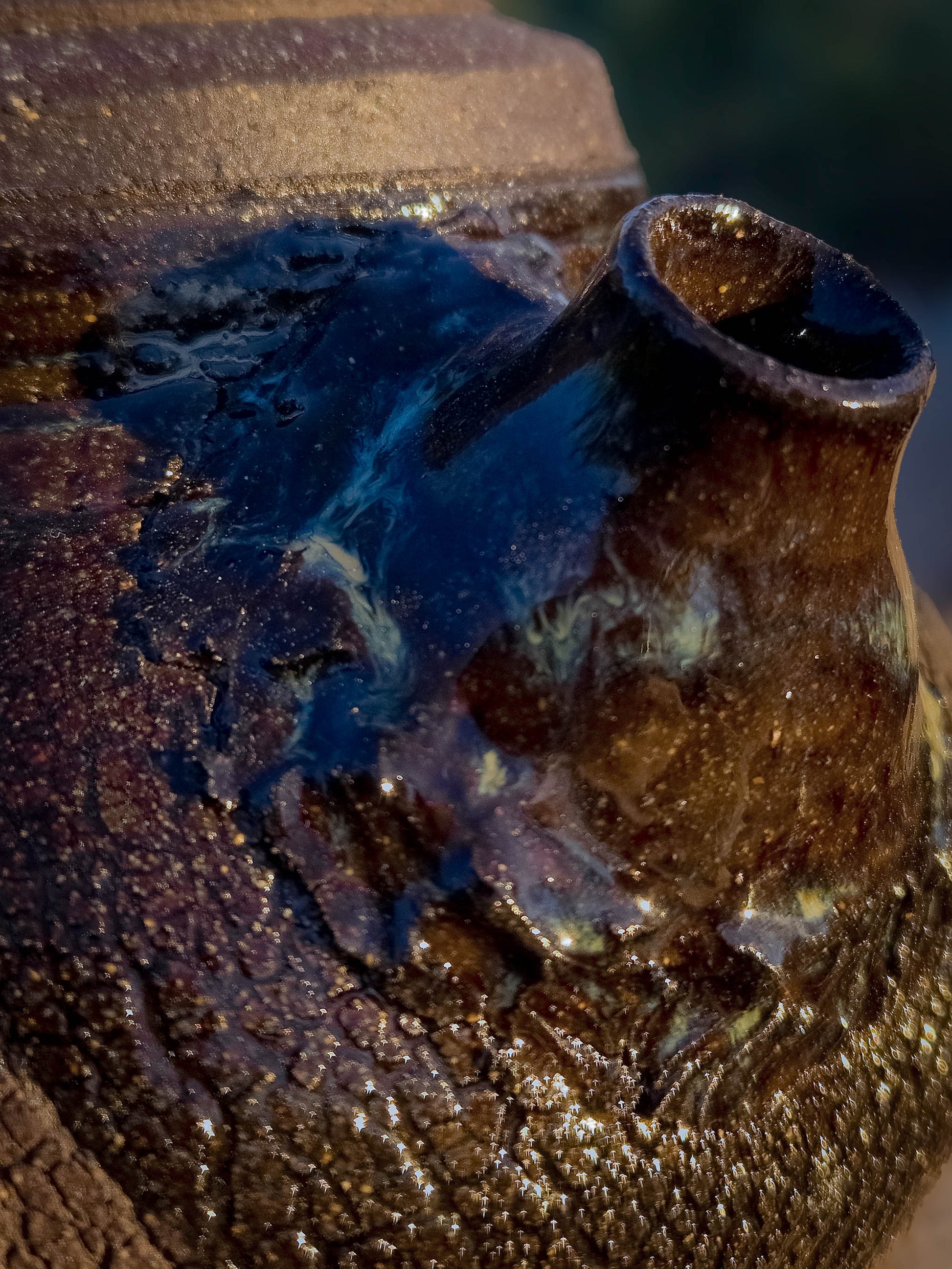 Desert Crackle Teapot #3 by Dirt Creature Pottery