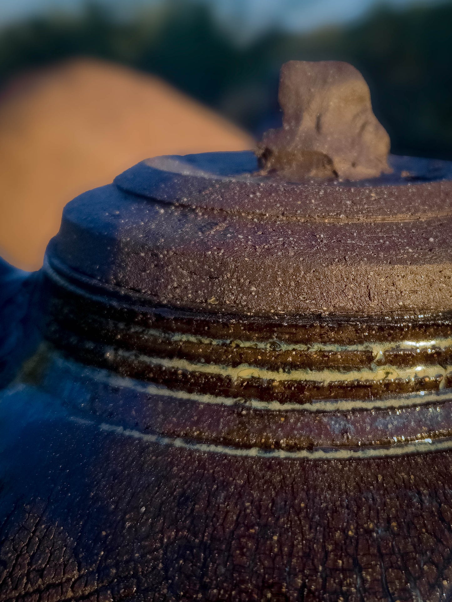 Desert Crackle Teapot #3 by Dirt Creature Pottery