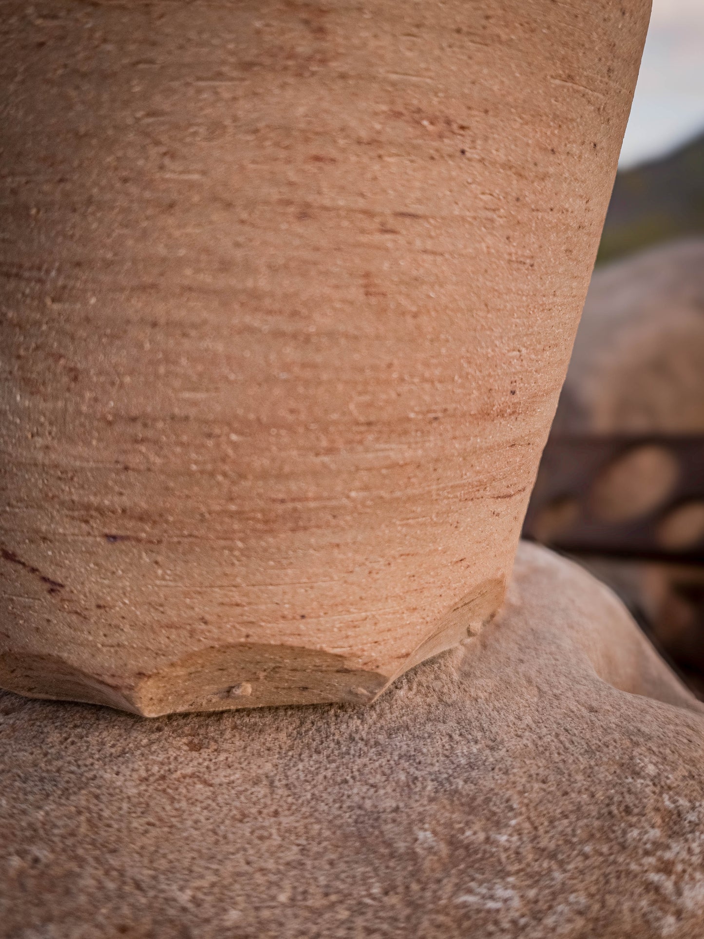 Desert Verdigris Vase #2 by Dirt Creature Pottery