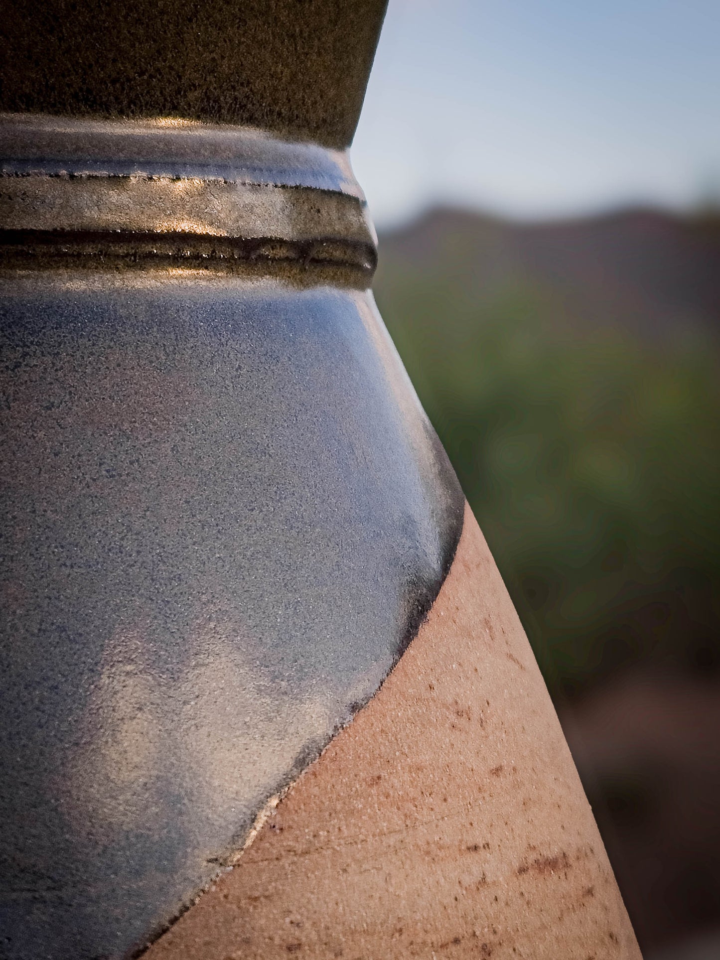 Desert Verdigris Vase #2 by Dirt Creature Pottery