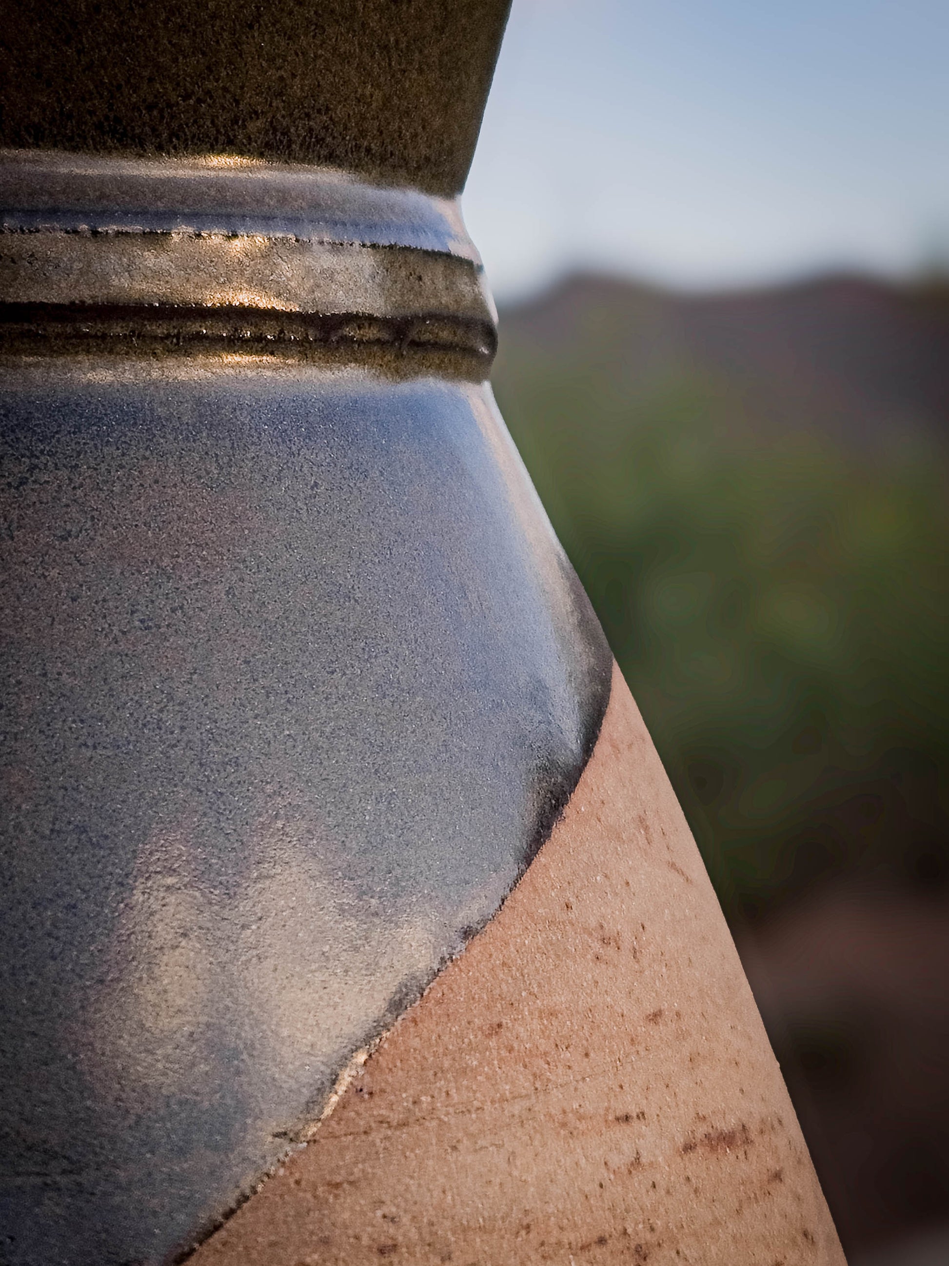 Desert Verdigris Vase #2 by Dirt Creature Pottery