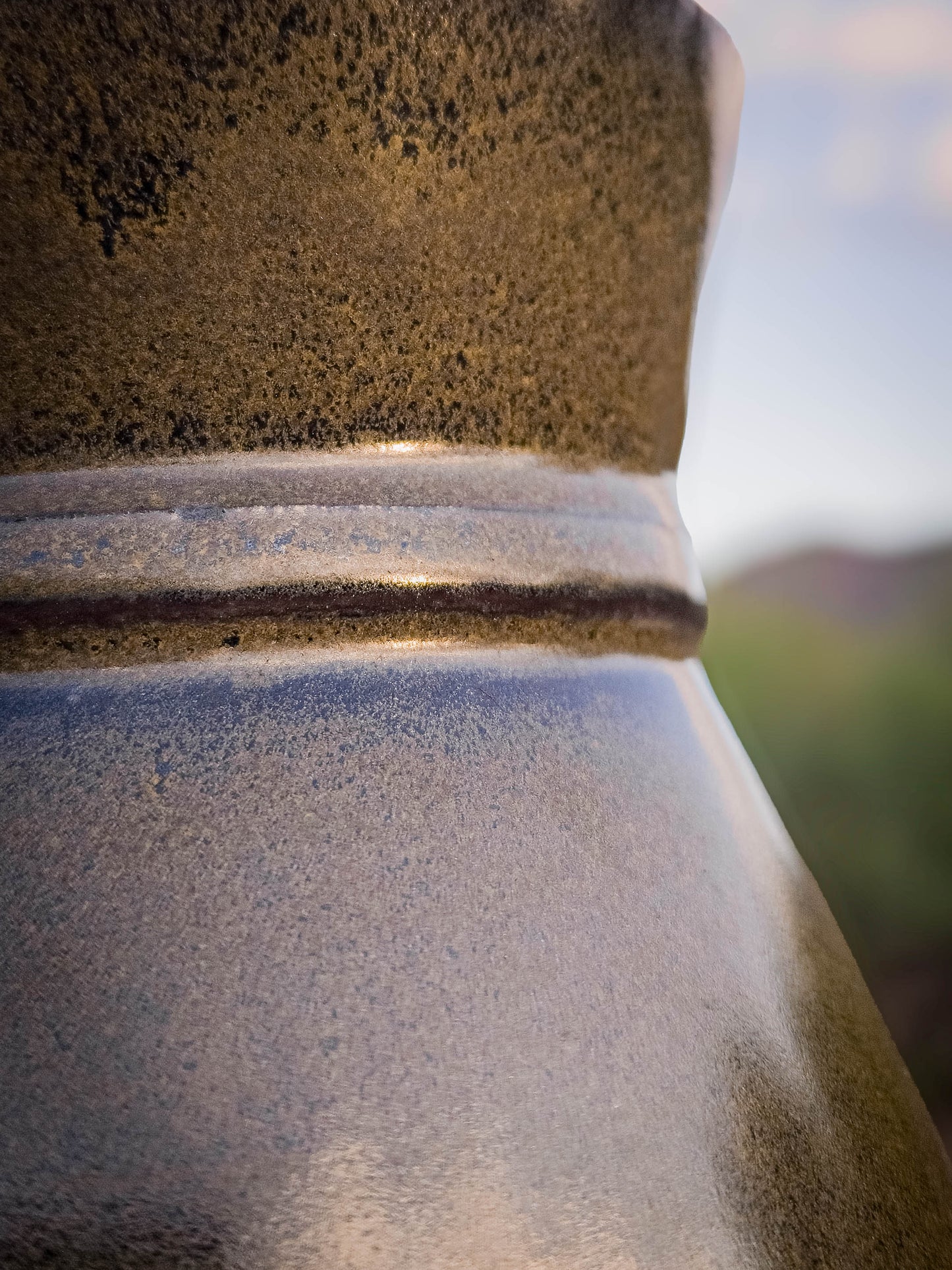 Desert Verdigris Vase #2 by Dirt Creature Pottery