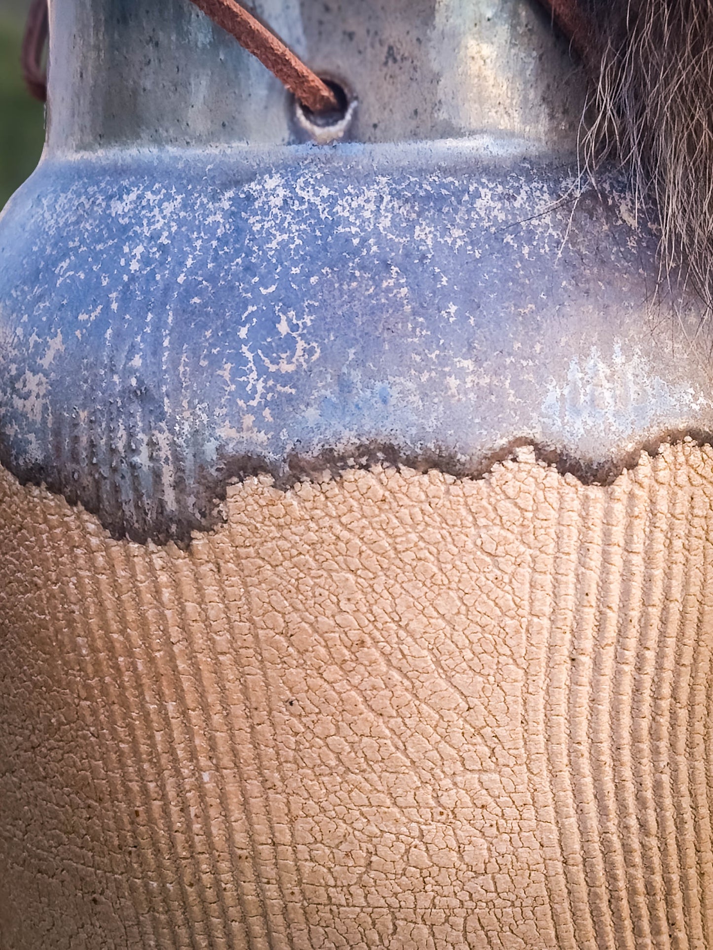 Badger Tail Wood Fire Vase by Dirt Creature Pottery